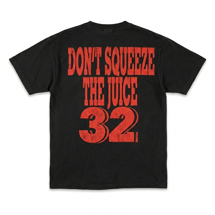 Vintage 90s "Free OJ / Let The Juice Loose" Mugshot Graphic T-Shirt Black