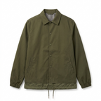 Five Four Olive Green Snap Front Coach Jacket
