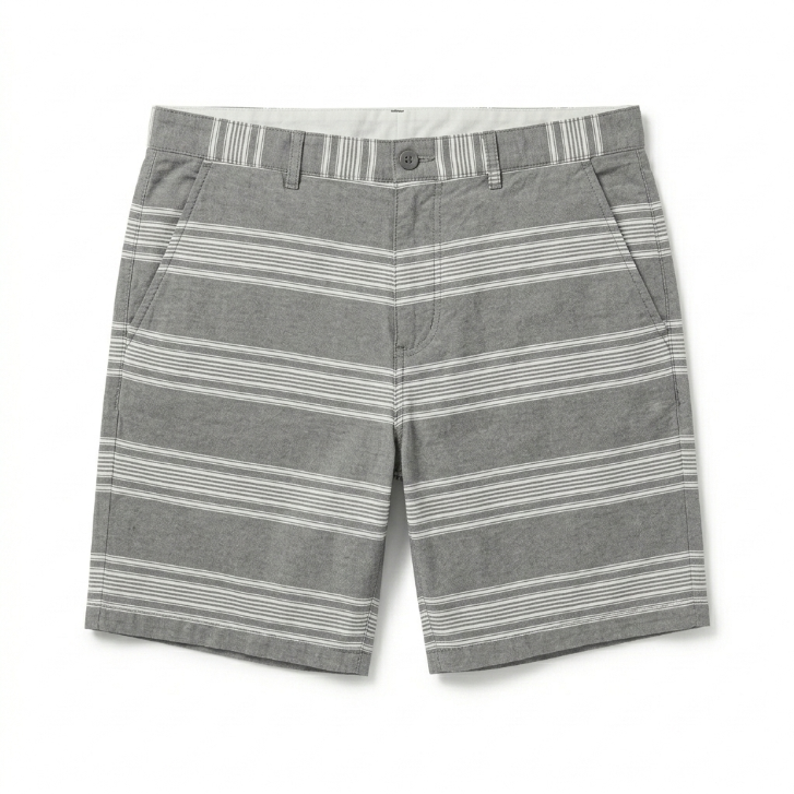 Five Four Glray/White Pinstripe Shorts