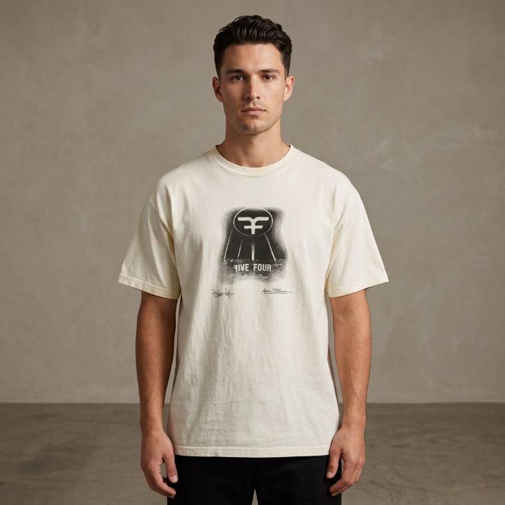 Five Four Spotlight Emblem Graphic T-Shirt White