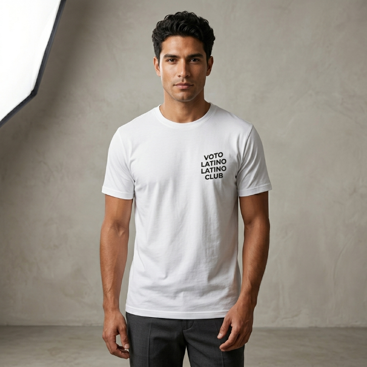 Gildan Voto Latino Club Graphic T-Shirt White