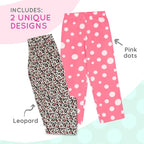 Mad Dog Girl's Pajama Pants - 2/3 Pack, Soft Micro Fleece Fashion Sleepwear Lounge. Sizes: 6-16