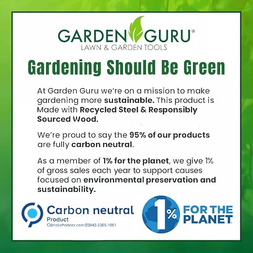 Garden Guru Stainless Steel Dandelion Weeder Tool – Ergonomic Root Puller for Lawn & Garden Weed Removal