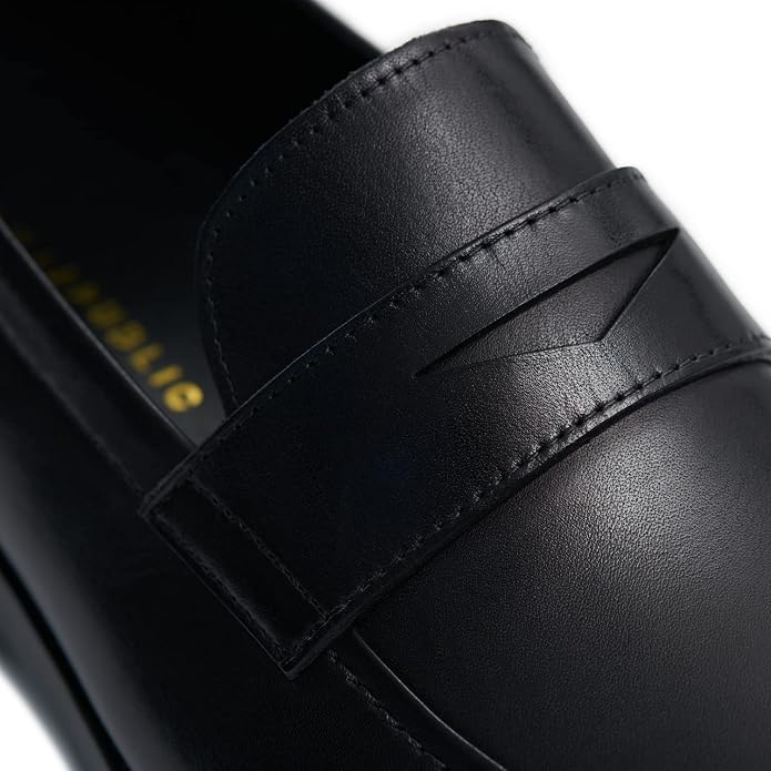 New Republic Men's Allen Leather Penny Loafer - Black