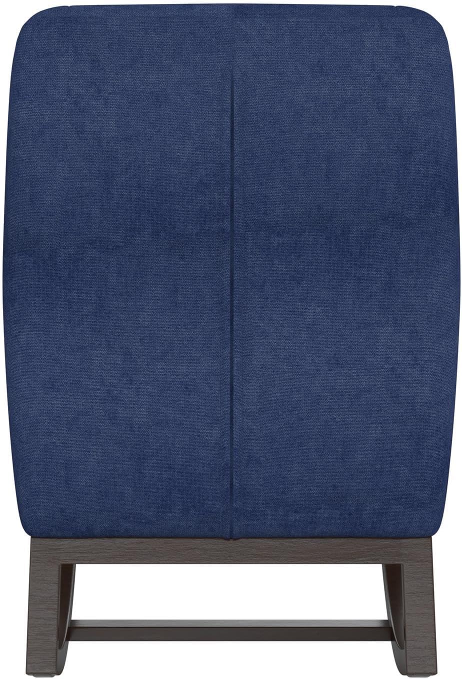 Little Seeds Sophie Mid-Century Rocker, Navy Blue Linen