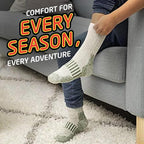 HOT FEET Cozy Wool Blend Kids Socks - Crew Winter Socks for Boys/Girls - 4 Pack