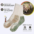 HOT FEET Cozy Wool Blend Kids Socks - Crew Winter Socks for Boys/Girls - 4 Pack