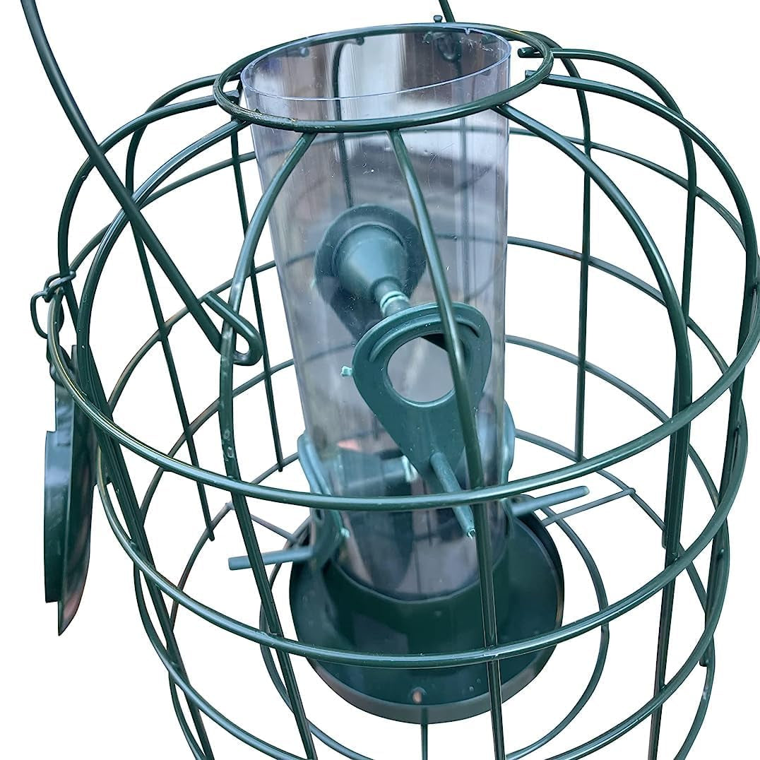 Garden Guru Squirrel Proof Bird Feeder – Weather Resistant Hanging Feeder for Outdoor Birds