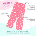 Mad Dog Girl's Pajama Pants - 3 Pack, Soft Micro Fleece Fashion Sleepwear Lounge. Sizes: 6-16