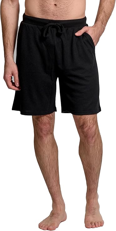 Mad Dog Mens Pajama Shorts - Comfy Knit Lounge Sleepwear with Pockets, Men's Summer House Pajama Bottoms, Sizes S to 2XL