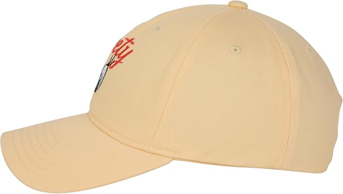 Looney Tunes Tweety Bird Embroidered Low Profile Dad Cap Yellow