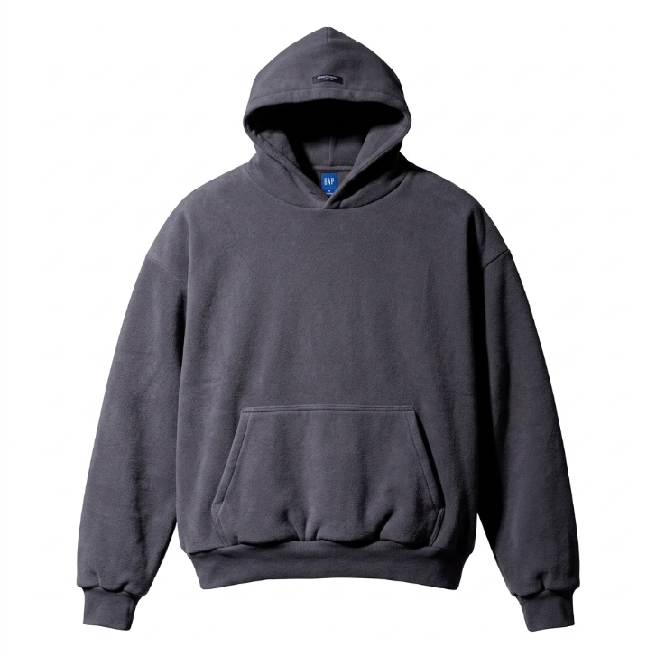 Yeezy Gap Polar Fleece Pullover Hoodie - Charcoal Grey