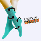 HOT FEET Girls Slouch Socks - 6 PK Tall Stacked Slouchy Socks, Warm Cotton Blend Long Calf Socks for Kids
