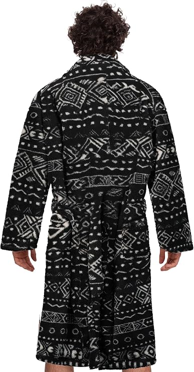 Mad Dog Mens Fleece Sherpa Robe for Men - Fluffy Bathrobe, Lightweight, Full Length Winter Robe, House Coat