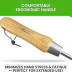Garden Guru Stainless Steel Dandelion Weeder Tool – Ergonomic Root Puller for Lawn & Garden Weed Removal