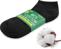 HOT FEET Men Thin Cotton No Show Summer Socks - 5 Pack Low Cut Moisture Wicking Lightweight Socks, Light Ankle Footie