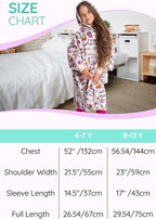 Mad Dog Kids Unicorn Wearable Blanket Hoodie – Oversized Fleece Lounge Pullover