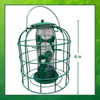 Garden Guru Squirrel Proof Bird Feeder – Weather Resistant Hanging Feeder for Outdoor Birds