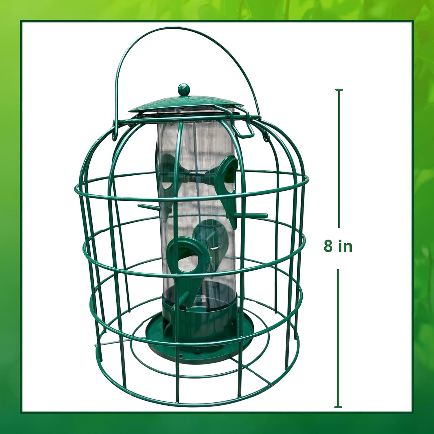Garden Guru Squirrel Proof Bird Feeder – Weather Resistant Hanging Feeder for Outdoor Birds