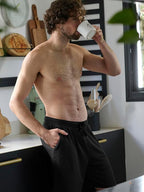 Mad Dog Mens Pajama Shorts - Comfy Knit Lounge Sleepwear with Pockets, Men's Summer House Pajama Bottoms, Sizes S to 2XL