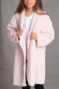 Mad Dog Sherpa Fleece Cardigans for Girls 5-12 Y, Cozy Kids Winter Fall Sweater Coats, Long Jacket for Home & Outdoor Wear