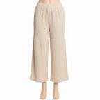 Mad Dog Lounge Women's Pajama Pants, Wide-Leg Cropped Capris, Casual Night Sleep Summer PJ Bottoms for Ladies
