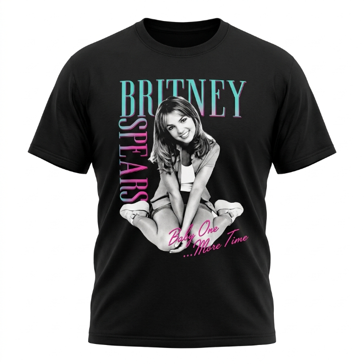 Britney Spears "...Baby One More Time" T-Shirt - Black