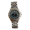Vintage Philip Persio Black Dial Diver-Style Date Watch - Requires a Battery