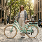 sixthreezero EVRYjourney Electric Step-Through Bike - Mint Green