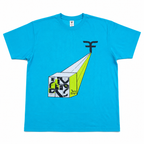 Five Four Geometric Beam Graphic T-Shirt - Turquoise
