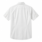 Five Four Solid White Short Sleeve Utility Shirt - White / Size Medium