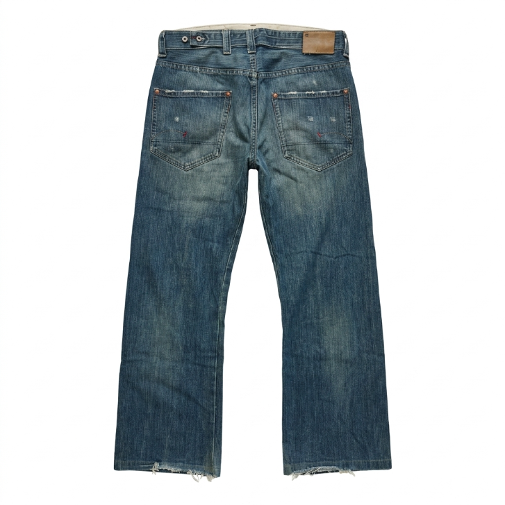 G-Star Raw Jeans Distressed Bootcut Denim
