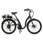 sixthreezero Around the Block 500W Electric Beach Cruiser Bike - Matte Black