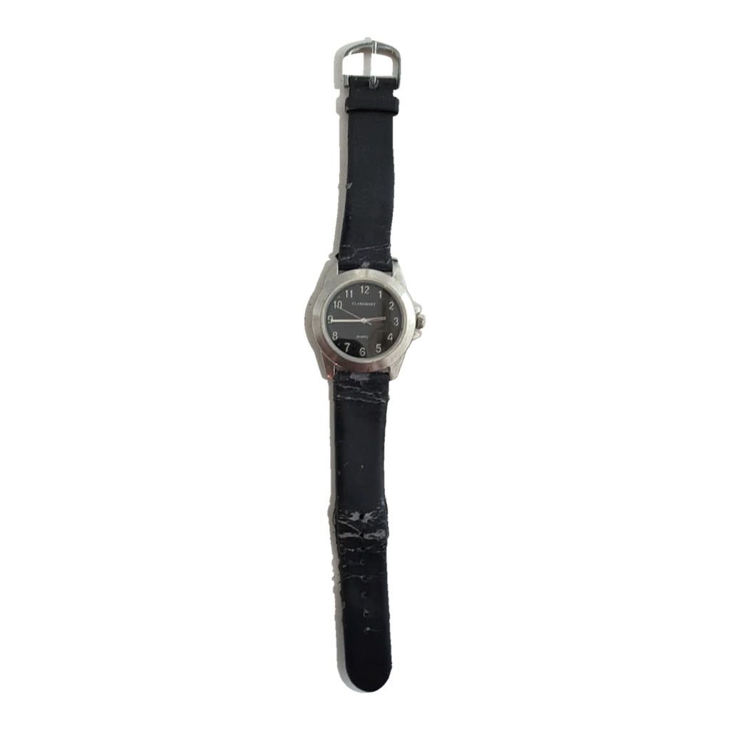Vintage Claremont Black Dial Quartz Watch - Requires a Battery
