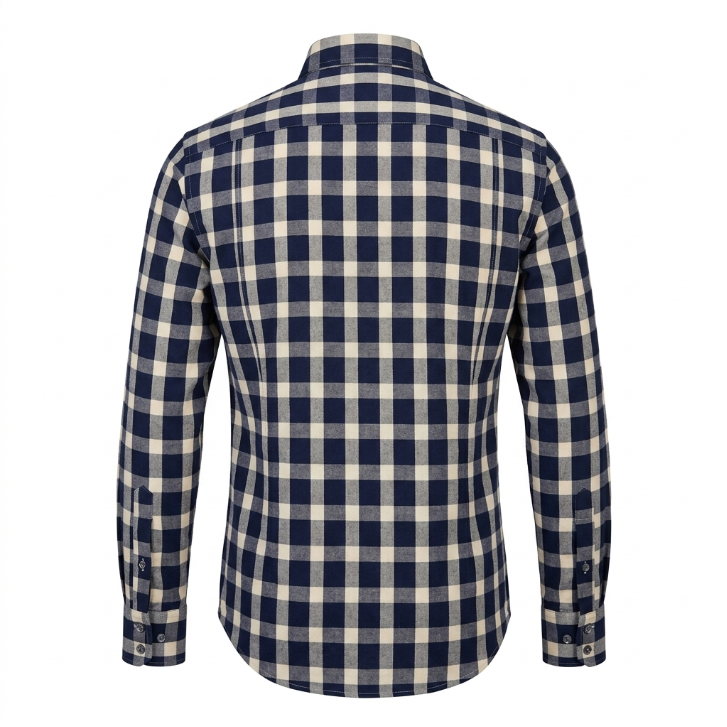 Five Four Oversized Buffalo Gingham Check Long Sleeve Shirt - Black / Navy / White / Size Medium