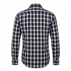 Five Four Oversized Buffalo Gingham Check Long Sleeve Shirt - Black / Navy / White / Size Medium