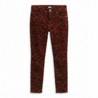 AG Adriano Goldschmied The Farrah High-Rise Skinny Ankle Animal Print Jeans Size 27