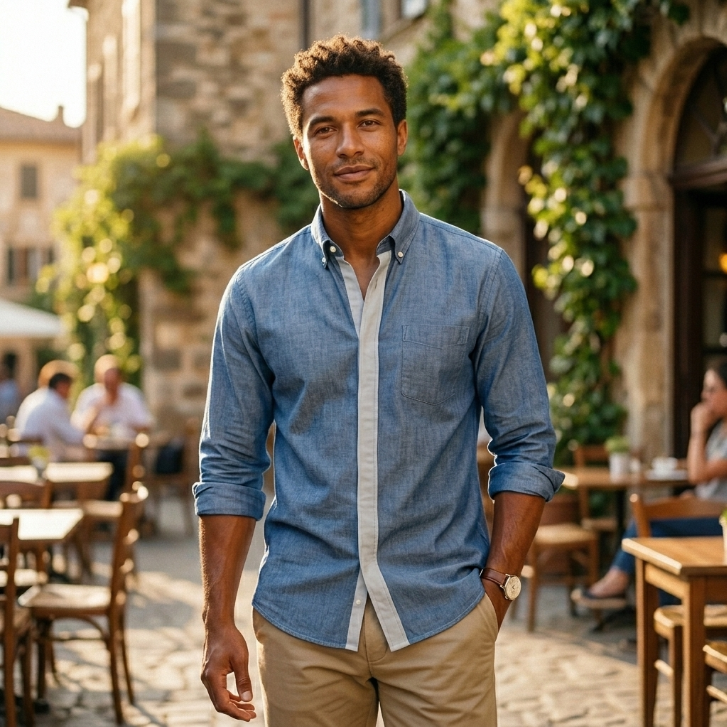 Five Four x Mark McNairy Chambray Oxford Shirt