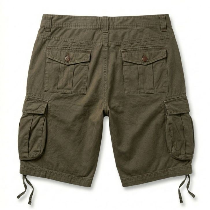 Five Four Olive Drawstring Cargo Shorts