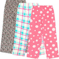 Mad Dog Girl's Pajama Pants - 3 Pack, Soft Micro Fleece Fashion Sleepwear Lounge. Sizes: 6-16