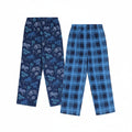 Mad Dog Boys Pajama Pants - Soft Fleece PJ Bottoms for Kids - Buffalo Plaid Lounge Pants, Warm & Comfy Microfleece 2PK Set