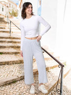 Mad Dog Lounge Women's Pajama Pants, Wide-Leg Cropped Capris, Casual Night Sleep Summer PJ Bottoms for Ladies