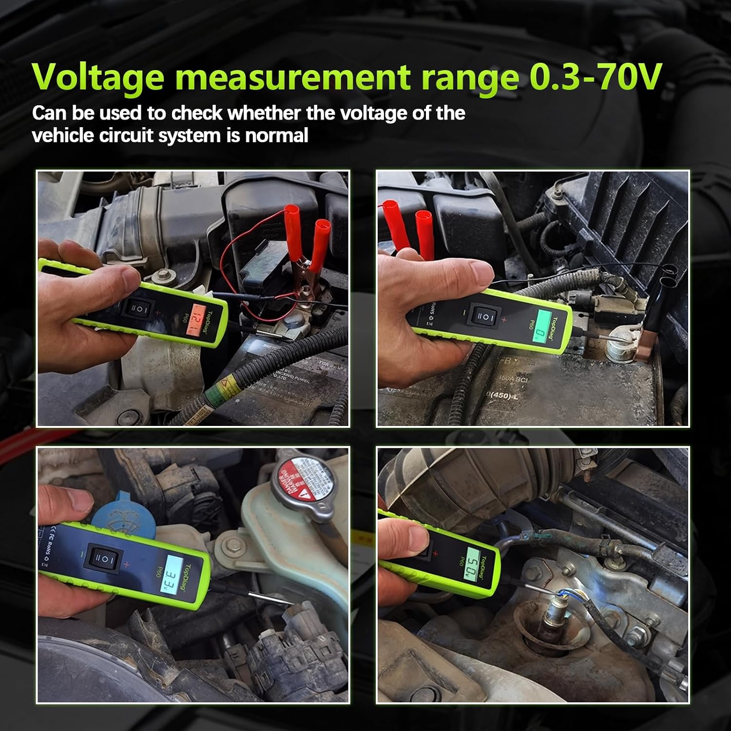 TOPDIAG P60 Automotive Circuit Tester – Component Activation, Continuity Detection & Electrical Diagnostic Tool