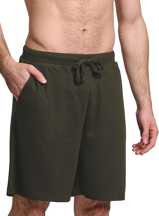 Mad Dog Mens Pajama Shorts - Comfy Knit Lounge Sleepwear with Pockets, Men's Summer House Pajama Bottoms, Sizes S to 2XL