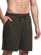 Mad Dog Mens Pajama Shorts - Comfy Knit Lounge Sleepwear with Pockets, Men's Summer House Pajama Bottoms, Sizes S to 2XL