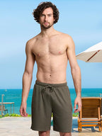 Mad Dog Mens Pajama Shorts - Comfy Knit Lounge Sleepwear with Pockets, Men's Summer House Pajama Bottoms, Sizes S to 2XL