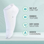 HOT FEET Men Thin Cotton No Show Summer Socks - 5 Pack Low Cut Moisture Wicking Lightweight Socks, Light Ankle Footie