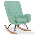 Baby Relax Noah Rocker Chair with Side Storage Pockets, Teal