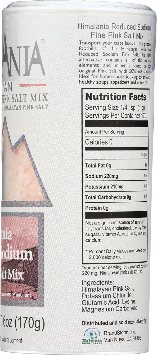 Natierra Himalania® Low Sodium Salt Shaker – 6 oz (170g), 3-Pack