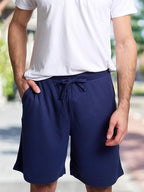 Mad Dog Mens Pajama Shorts - Comfy Knit Lounge Sleepwear with Pockets, Men's Summer House Pajama Bottoms, Sizes S to 2XL